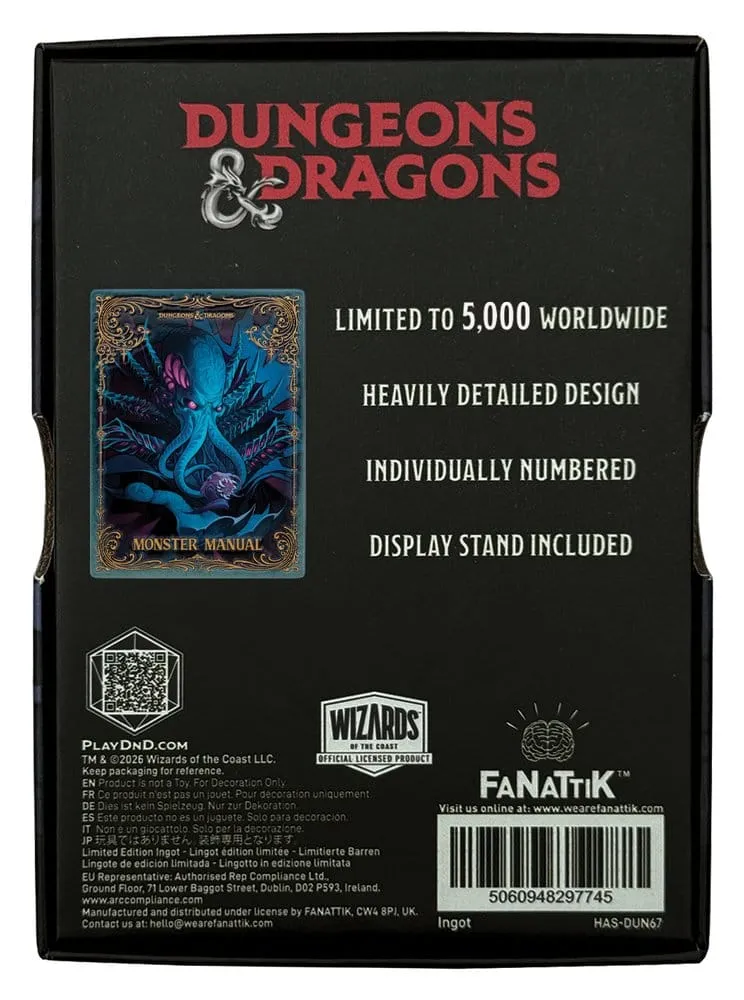 Lingot en métal Dungeons & Dragons Édition limitée