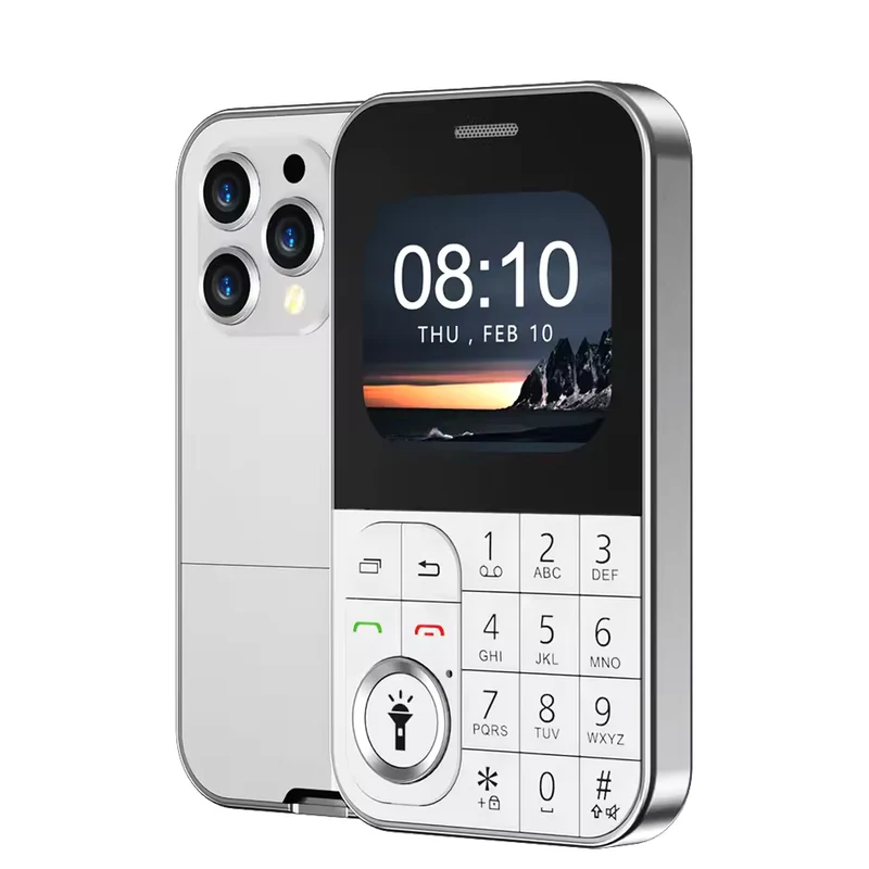 Mini Téléphone Portable V10 – Format « Card Phone » Ultra-Compact