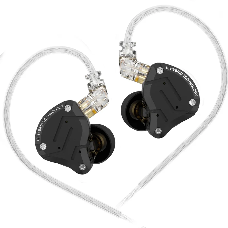 【KZ ZS10 Pro】4BA+1DD Hybrid In Ear Monitors Headphones