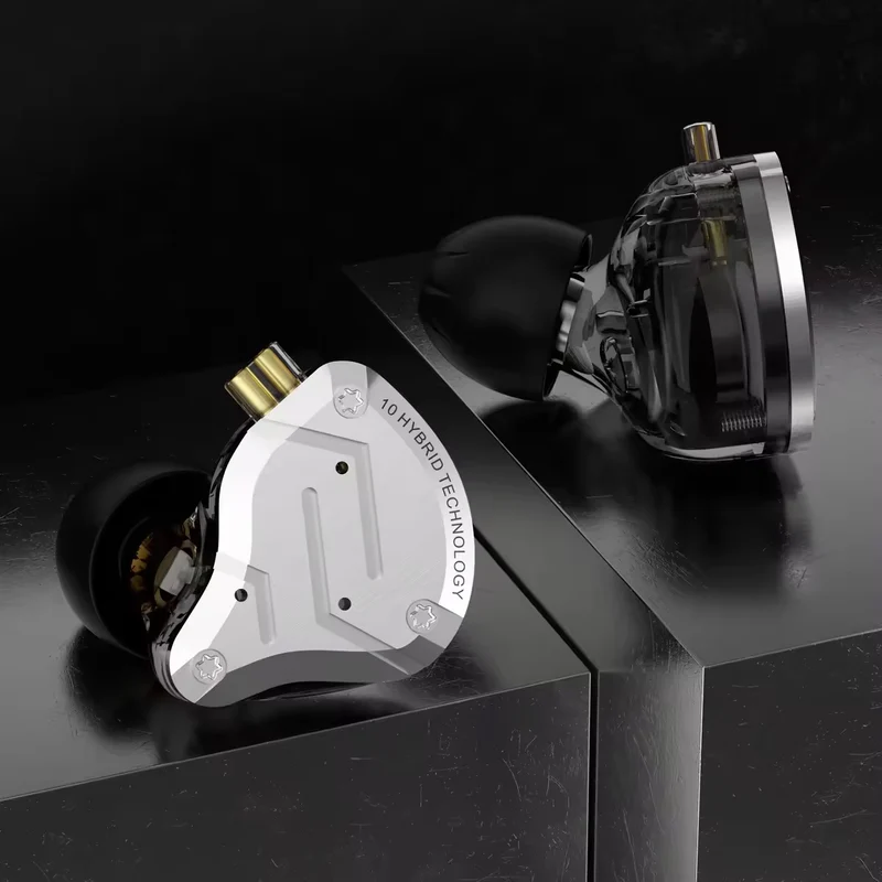 【KZ ZS10 Pro】4BA+1DD Hybrid In Ear Monitors Headphones