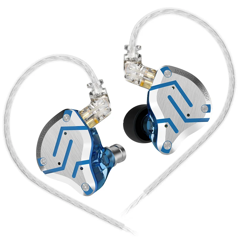 【KZ ZS10 Pro】4BA+1DD Hybrid In Ear Monitors Headphones