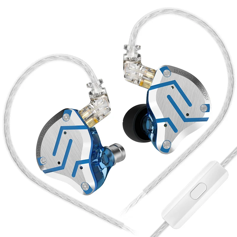 【KZ ZS10 Pro】4BA+1DD Hybrid In Ear Monitors Headphones