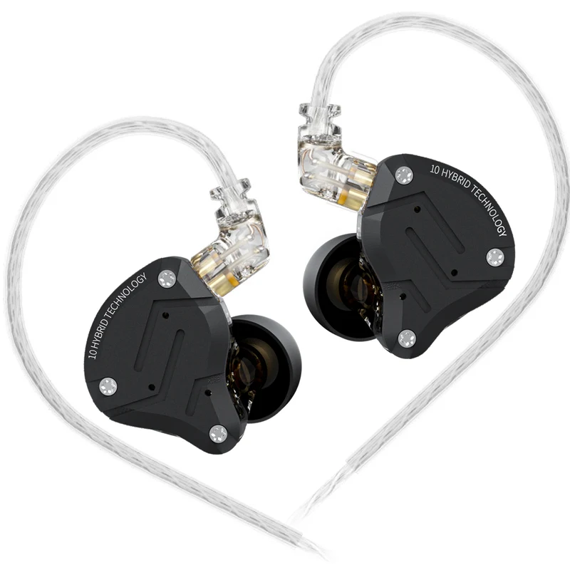 【KZ ZS10 Pro】4BA+1DD Hybrid In Ear Monitors Headphones
