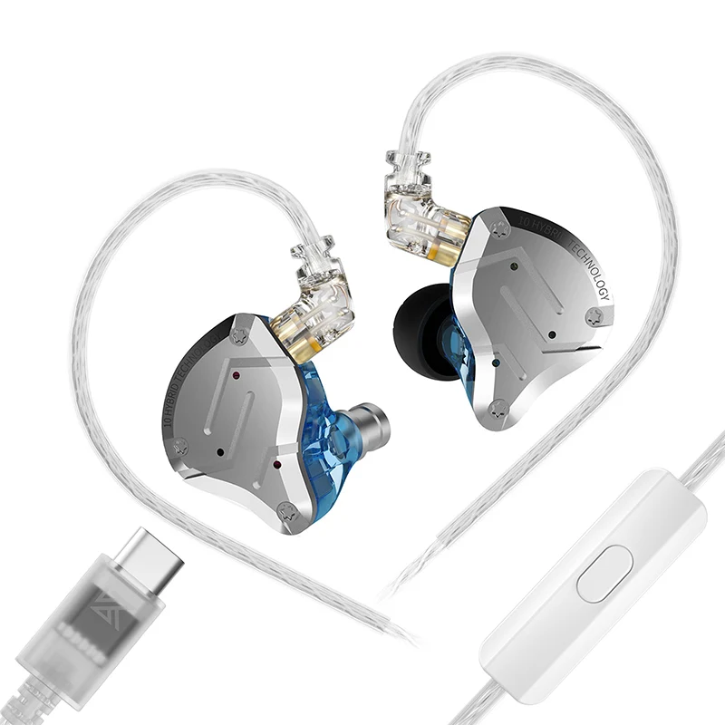 【KZ ZS10 Pro】4BA+1DD Hybrid In Ear Monitors Headphones