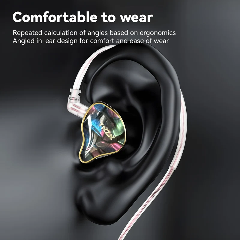 【TKZK TK02】Dual Magnetic Circuit DD In-ear Monitors IEM Headphones Wired Gaming Earbuds