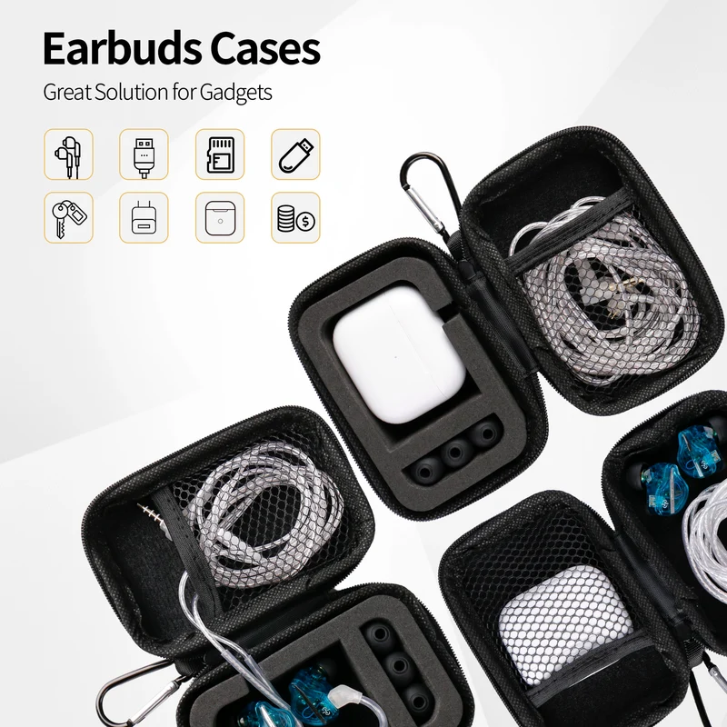 【CCZ ZC02 Pro】Earphone Storage Case for Earbuds, Earphone Cables