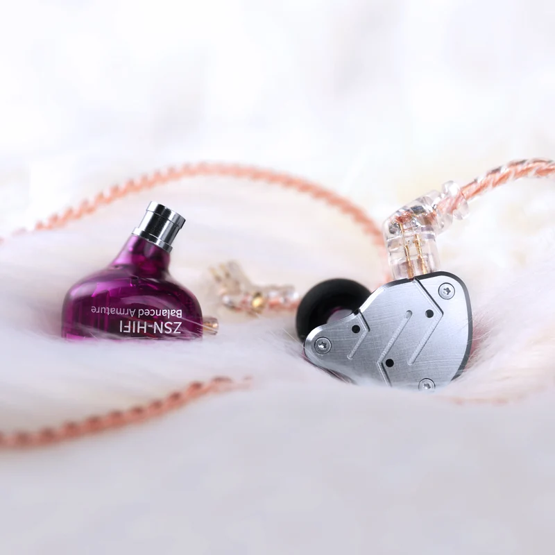【KZ ZSN-Clearance】1BA 1DD Stereo High Fidelity in Ear Monitor Headphone for Audiophiles/Gamers/Musician
