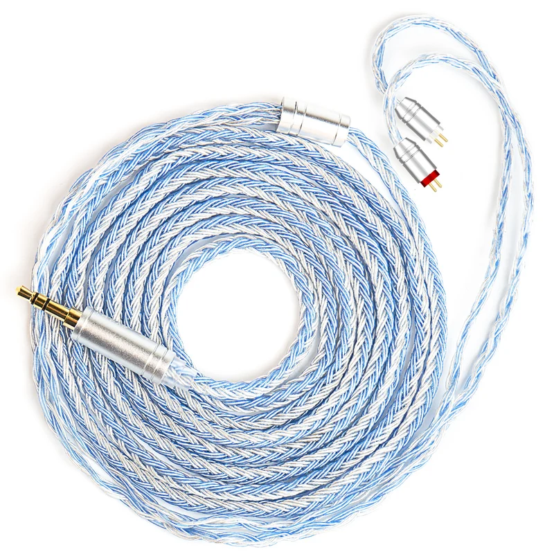【KBEAR ST16 Max】16-core 1.5M Length 5N OCC Silver-plated Upgrade Cable for IEM Headphones Earbuds