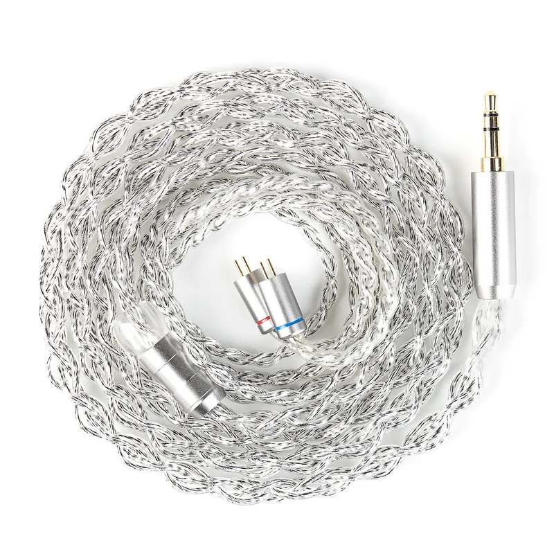 【KBEAR Glitter——Clearance】Pure Silver + Furukawa High-Purity Copper Hi-Fi Headphone Upgrade Cable