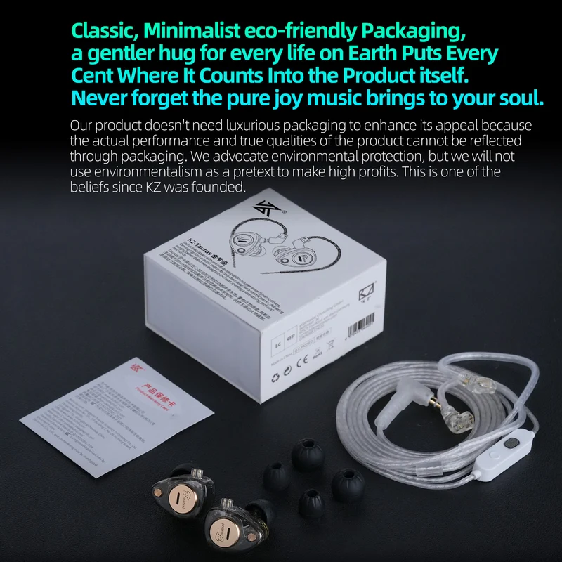 【KZ Taurus】Horizontal Dual DD in ear Monitor IEM Headphones HIFI Gaming Earbuds