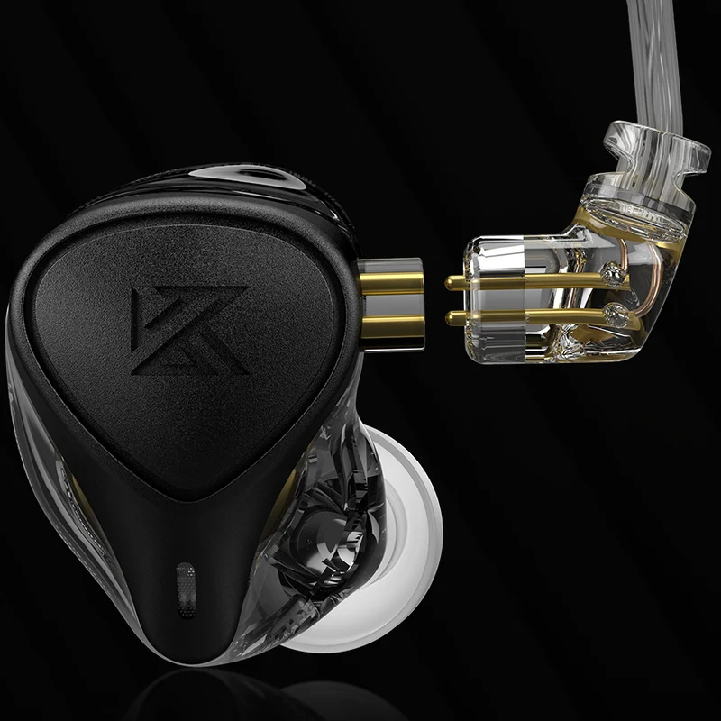 【KZ ZEX Pro——Clearance】Triple Hybrid Driver HiFi in Ear Earphone KZ ZEXPro IEMs Earbuds with Detachable 0.75mm 2Pin Silver-Plated Cable
