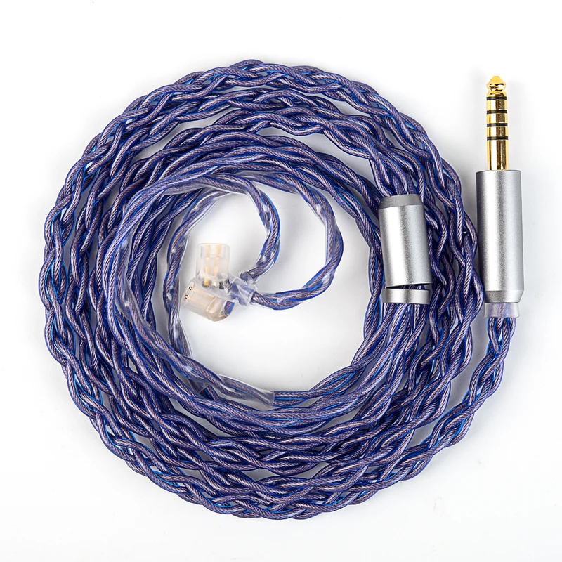 【KBEAR Neon】4-Strand 5N High-purity OFC HiFi Upgraded Cable, 1.2m Long