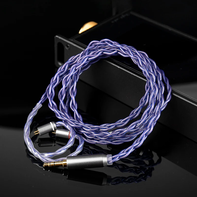 【KBEAR Neon】4-Strand 5N High-purity OFC HiFi Upgraded Cable, 1.2m Long