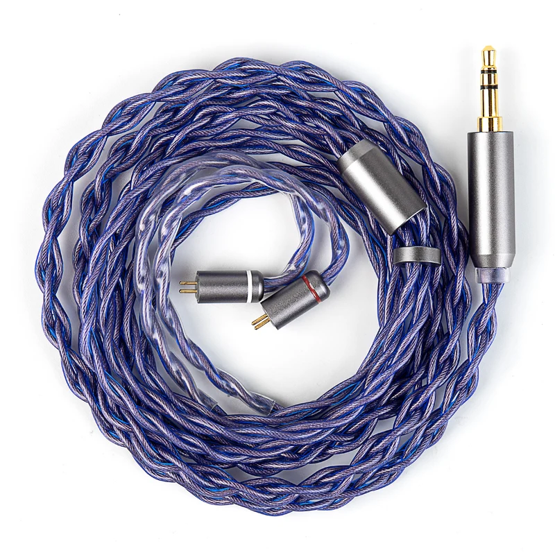 【KBEAR Neon】4-Strand 5N High-purity OFC HiFi Upgraded Cable, 1.2m Long