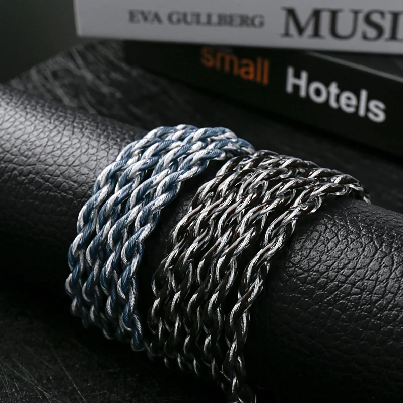 【KBEAR P34】5N 2-Strands 98-Core OFC Silver-Plated HiFi Earphone Upgrade Cable Interchangeable Plug Design