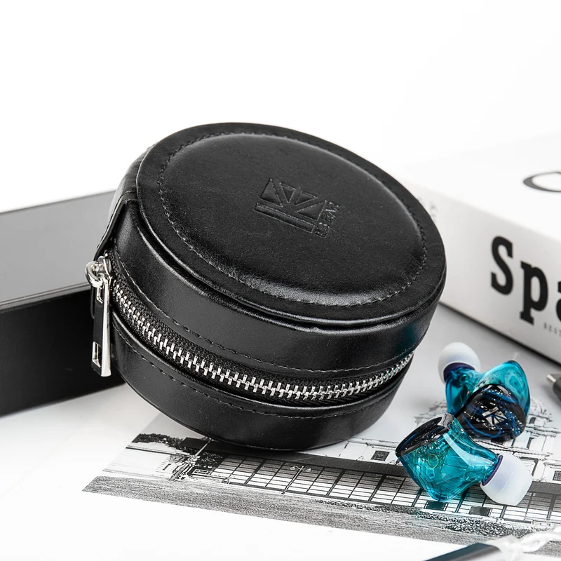 【KBEAR K-Lord】High-end Round Zipper Earphone Storage Case HIFI Accessories