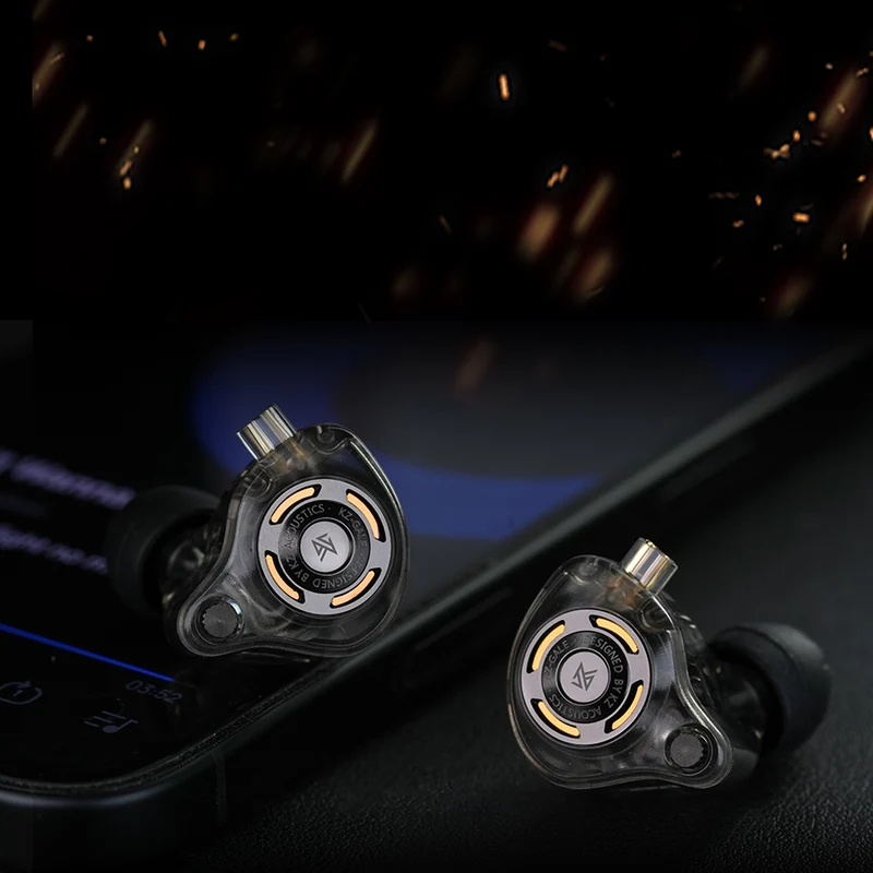 【KZ Gale】HiFi Deep Bass Comfort-Fit Earbuds for Gaming, Super-Linear Driver IEM for Gaming