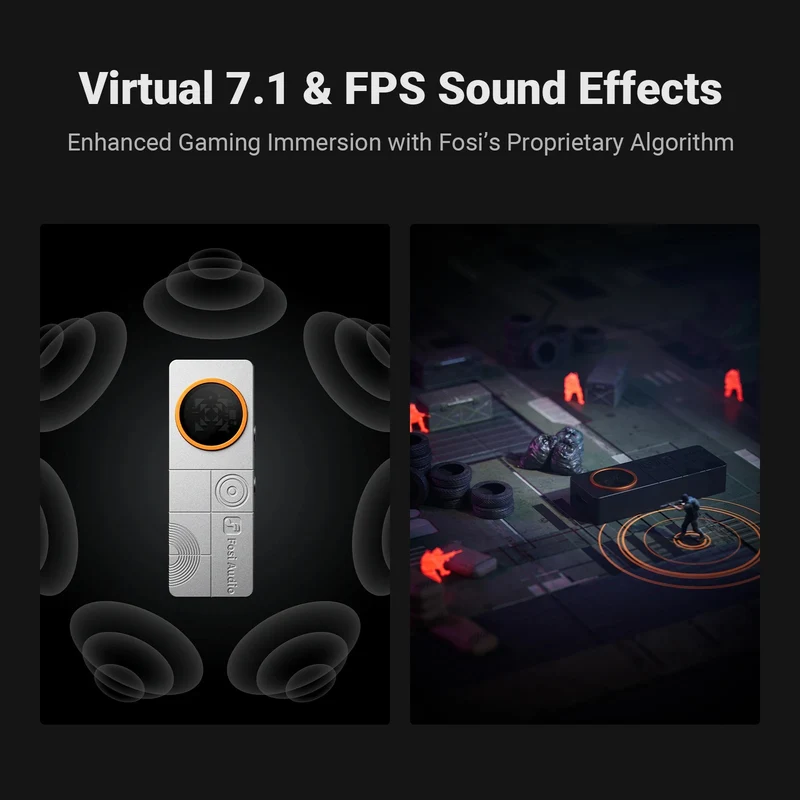 Fosi Audio DS3 Portable Hi-Res DAC & Amp