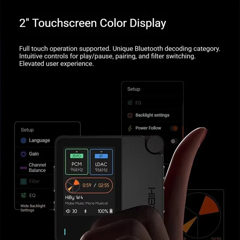 HiBy W4 Portable Hi-Res DAC & Amplifier