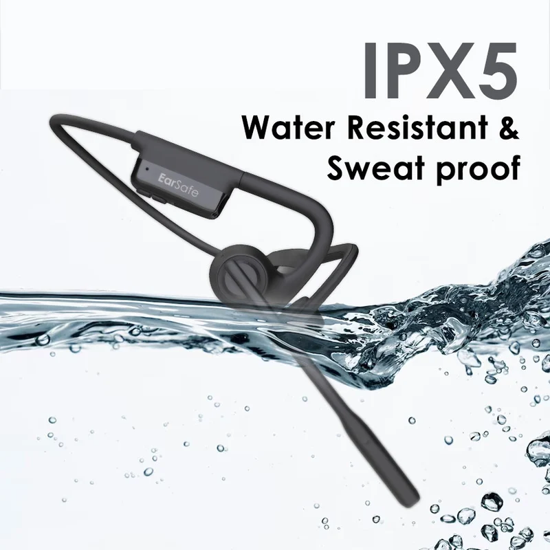 NG EarSafe Comm 2.0 Open Ear Wireless Headphones with Noise Cancelling Boom Mic and Mute Button