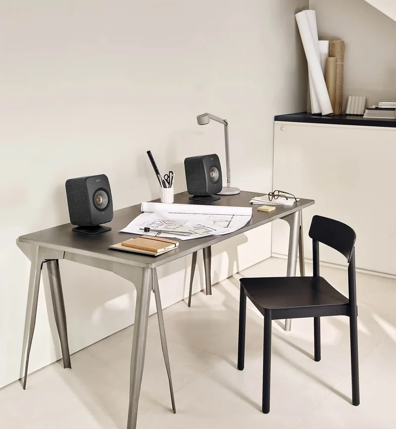 KEF P1 | Supports de bureau pour enceintes amplifiées KEF LSX II, LT