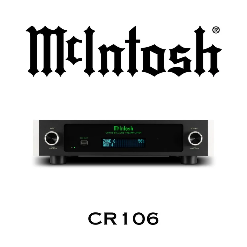 McIntosh CR106 – Préampli Audio Matrix 6 Zones Bluetooth | Multiroom Hi-Fi