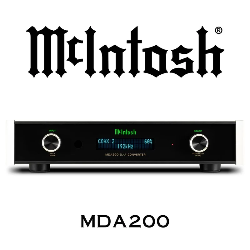McIntosh MDA200 | DAC audiophile haut de gamme avec DSD512, HDMI ARC et module évolutif