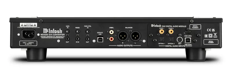McIntosh MDA200 | DAC audiophile haut de gamme avec DSD512, HDMI ARC et module évolutif