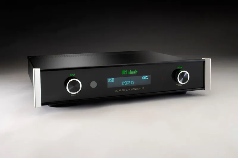 McIntosh MDA200 | DAC audiophile haut de gamme avec DSD512, HDMI ARC et module évolutif