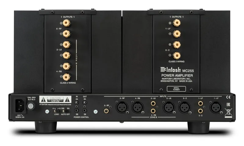 McIntosh MC255 | Amplificateur de puissance multi-canaux 200/250 Watts