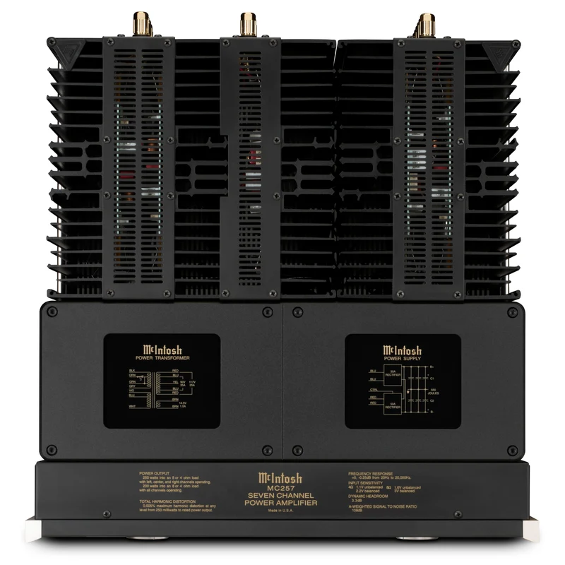McIntosh MC257 | Amplificateur de Puissance 7 Canaux pour Home Cinéma et Hi‑Fi