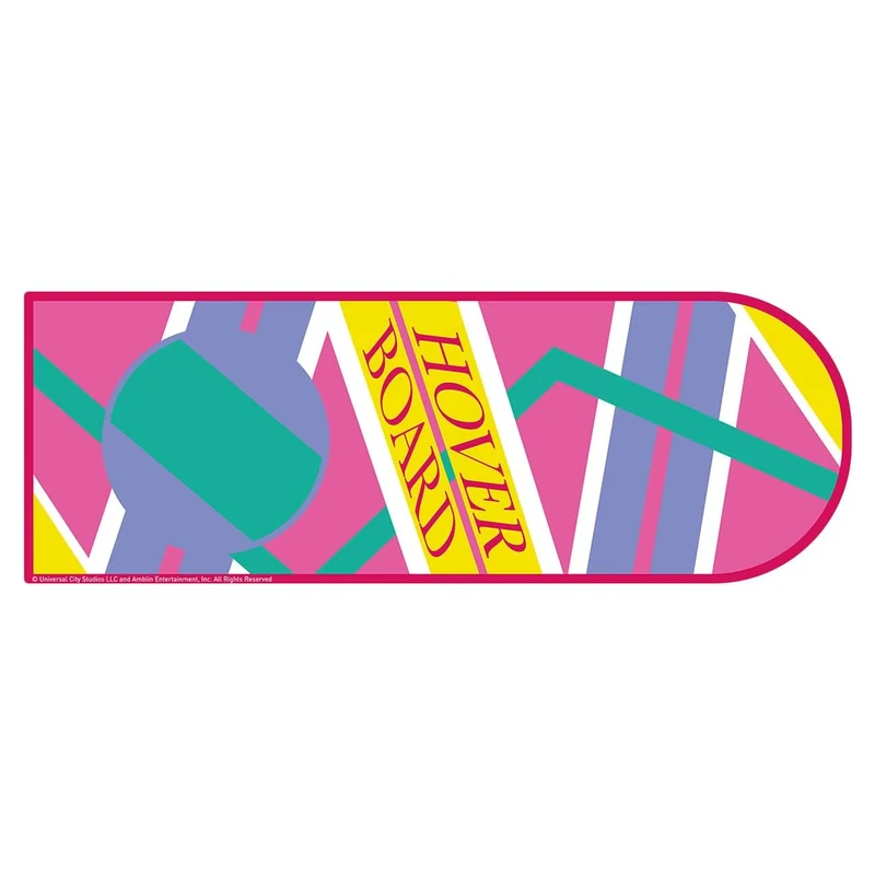 Ensemble Tapis de Bureau XL & Dessous-de-Verre Back to the Future Hoverboard