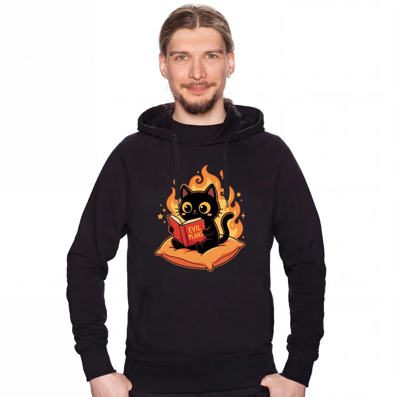 Chat Noir Lisant "Evil Plans" - Plans Maléfiques avec Style