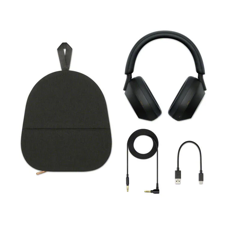 Sony WH-1000XM5/B | Casque supra-auriculaire sans fil - Réduction du bruit - 8 microphones - Noir