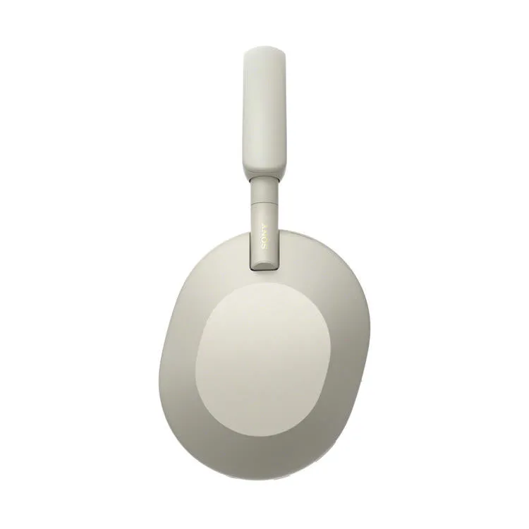 Sony WH-1000XM5/S | Casque supra-auriculaire sans fil - Réduction du bruit - 8 microphones - Argent