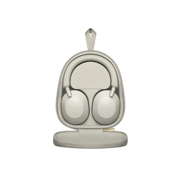 Sony WH-1000XM5/S | Casque supra-auriculaire sans fil - Réduction du bruit - 8 microphones - Argent