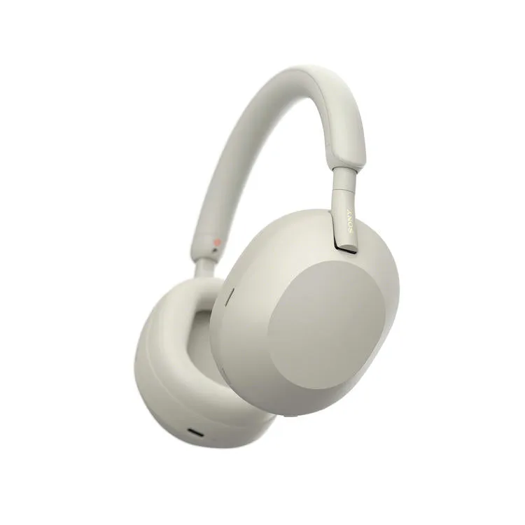 Sony WH-1000XM5/S | Casque supra-auriculaire sans fil - Réduction du bruit - 8 microphones - Argent