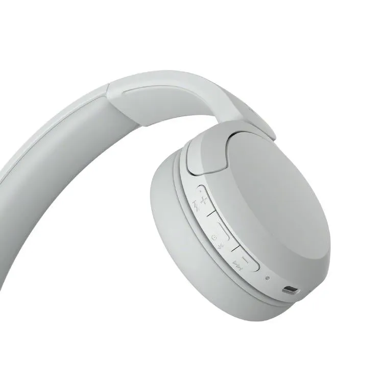 Sony WH-CH520 | Casque supra-auriculaire - Sans fil - Bluetooth - Jusqu'à 50 heures d'autonomie - Blanc
