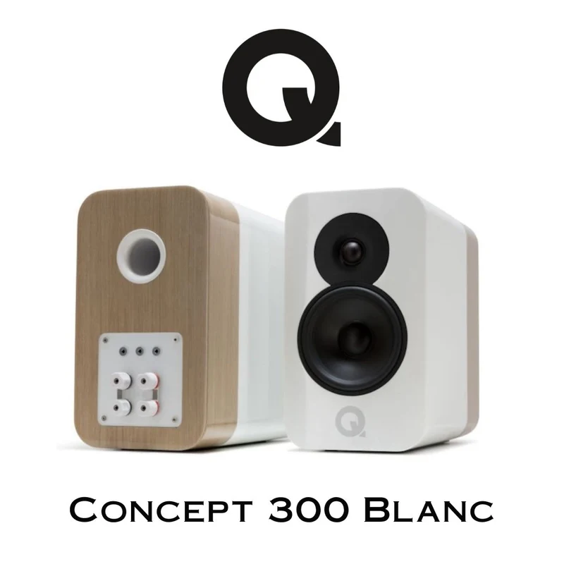 Q Concept 300 | Enceintes acoustiques d'étagère haut de gamme (Supports inclus)