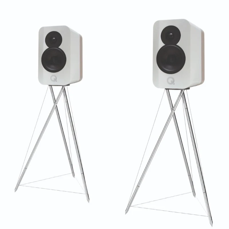 Q Concept 300 | Enceintes acoustiques d'étagère haut de gamme (Supports inclus)