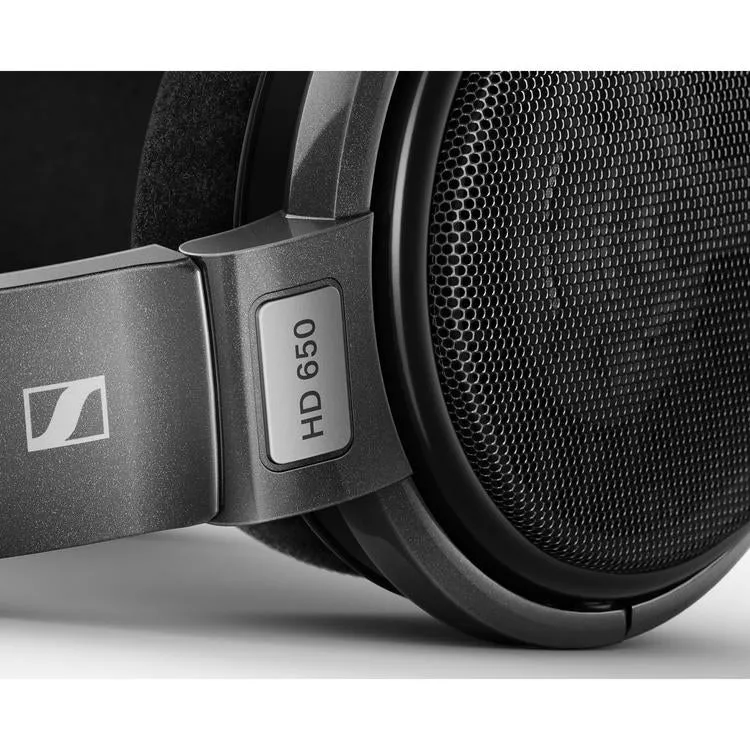 Sennheiser HD 650 | Casque dynamique circum-auriculaire - Modèle ouvert - Pour audiophiles - Filaire - Câble OFC détachable - Noir