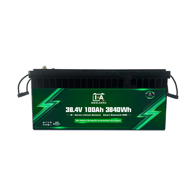 Batterie Lithium LiFePO4 36V 100Ah IDEALAKKU IB-36-100 – Remplacement AGM / Gel avec Bluetooth & BMS