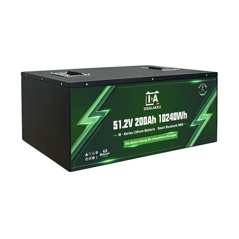 Batterie LiFePO4 IDEALAKKU IB-48-200 51.2V 200Ah Bluetooth