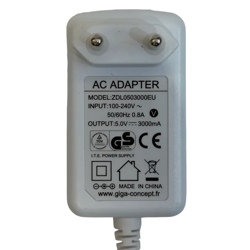 Adaptateur 5V 2.2A 3.5x1.35mm pour Lecteur de CB Verifone