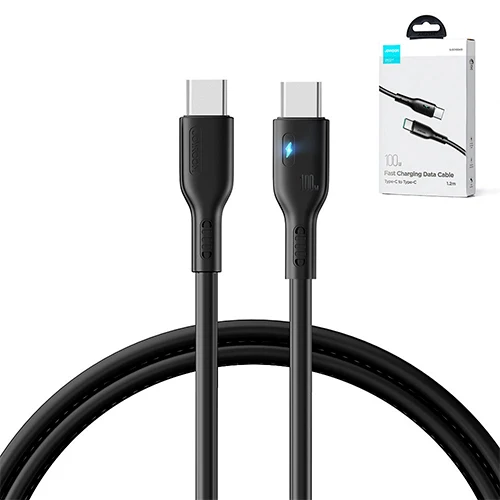 USB C CABLE - USB C 100W 1.2M JOYROOM S-CC100A13 - BLACK