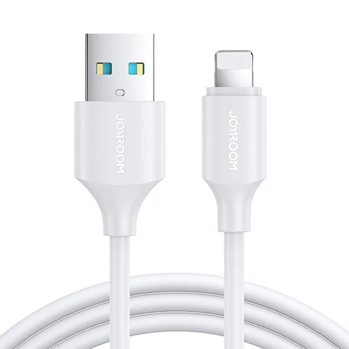 JOYROOM USB CHARGING/DATA CABLE - LIGHTNING 2.4A 2M WHITE S-UL012A9