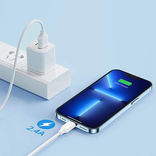 JOYROOM USB CHARGING/DATA CABLE - LIGHTNING 2.4A 2M WHITE S-UL012A9