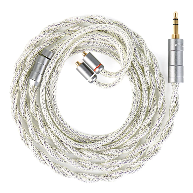 【KBEAR HunYuan——Clearance】Quad-Material Fusion, High-Resolution HiFi Upgrade Cable Pure Silver+OCC+Alloy Copper+Silver-plated, 173 Core 1.2m Long