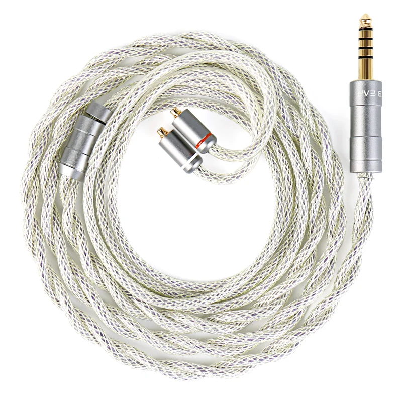 【KBEAR HunYuan——Clearance】Quad-Material Fusion, High-Resolution HiFi Upgrade Cable Pure Silver+OCC+Alloy Copper+Silver-plated, 173 Core 1.2m Long