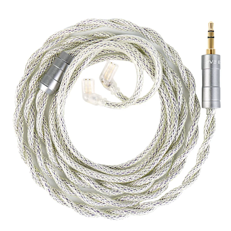 【KBEAR HunYuan——Clearance】Quad-Material Fusion, High-Resolution HiFi Upgrade Cable Pure Silver+OCC+Alloy Copper+Silver-plated, 173 Core 1.2m Long